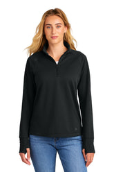 New Era® Women's Stand Out 1/4-Zip - Black - XS